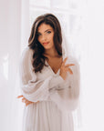 Unique Bohemian Wedding Dress With Long Sleeves • Style ADELLE