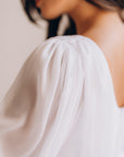 Unique Bohemian Wedding Dress With Long Sleeves • Style ADELLE