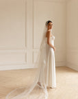 Chantilly lace mantilla veil
