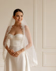 Veil chantilly lace • Eyelash lace veil