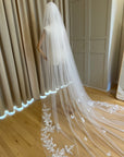 Wedding lace veil • Royal bridal veil