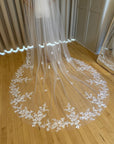 Wedding lace veil • Royal bridal veil