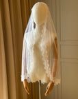 Veil chantilly lace • Eyelash lace veil