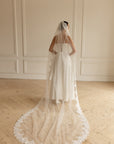 Lace veil with sequins • Royal wedding veil