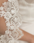 Lace veil with sequins • Royal wedding veil