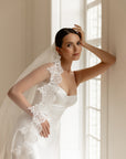 Lace veil with sequins • Royal wedding veil