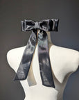 Evening gloves black and bow • Style Serene