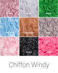 Elegant Silk Chiffon Maternity Dress with Ruffles - “Emily”