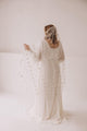 In Stock • Wedding veil with embroidered chamomile flowers - STYLE MAY