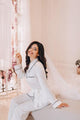 Stylish Satin Pajamas Set Milk • Style MOON