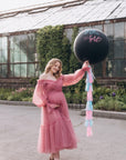 Maternity Baby Shower tulle dress • Style Midi ABIGAIL •28 Blush