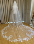 Wedding lace veil • Royal bridal veil