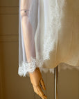 Veil chantilly lace • Eyelash lace veil