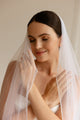 Beaded Edge Wedding Veil Fingertip
