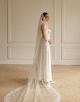 Lace veil with sequins • Royal wedding veil