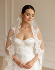 Lace veil with sequins • Royal wedding veil