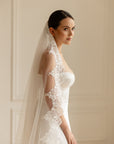 Lace veil with sequins • Royal wedding veil