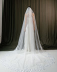 Wedding lace veil • Royal bridal veil